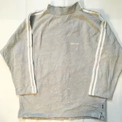 アディダス　adidas US XS 裏起毛　スウェット　ハイネックシャツ　グレー