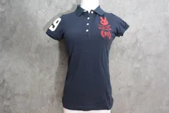 【程度良好 人気ブランド】パーリーゲイツ レディース ポロシャツ ネイビー サイズ1 Mサイズ 女性用 ゴルフウェア PEARLY GATES