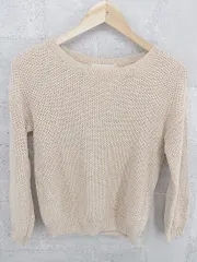 ◇ ROPE ロペ コットン ニット 長袖 セーター M ベージュ *  【1002799989718】
