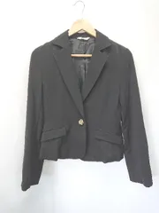 ◇ Θ ◎ Natural Name 長袖 テーラード ジャケット サイズL ブラック系 レディース E  【1411070014122】