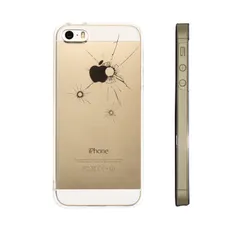 iPhone5 iPhone5s ケース クリア 銃の弾痕2 スマホケース ハード スマホケース ハード