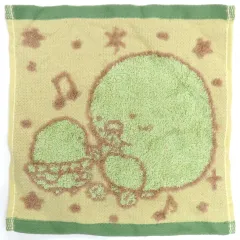【中古】タオル・手ぬぐい ぺんぎん?/フチ：グリーン ドーナツ型タオル 「一番くじ すみっコぐらし～すみっコのスイーツタイム～」 F賞