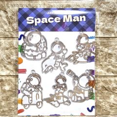 6個セット アートプレート 【宇宙飛行士】 サンキャッチャー プレート
