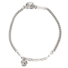 美品 Dior HOMME ディオールオム KENNY SCHARF ブランドロゴ プレート付き ブレスレット ケニー・シャーフ シルバー 21SS アクセサリー ジュエリー ブランドのサムネイル