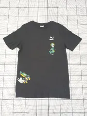 ◇ ⊂ PUMA プーマ プリント 半袖 Tシャツ カットソー サイズUS S CA P EU S ブラック系 マルチ メンズ E  【1508270000571】