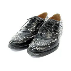 チャーチ church's BURWOOD MET レースアップシューズ ウィングチップ レザー スタッズ 36 23cm 黒 ブラック ■SH /AK4のサムネイル
