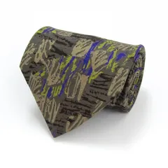 ピエールカルダン ブランド ネクタイ 格子柄 シルク メンズ グレー Pierre Cardin 【中古】