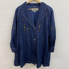 Louis Feraud ルイフェロー  薄手コート　ネイビー　サイズ9