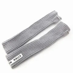 ユナイテッドアローズ UNITED ARROWS シテン CITEN リブニット アームウォーマー カバー 太畝 F グレー /JS 0927のサムネイル