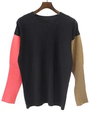 HOMME PLISSE ISSEY MIYAKE オム プリッセ イッセイ ミヤケ 20AW QUARTET T-SHIRT アーム切替プリーツカットソー マルチカラー Fのサムネイル