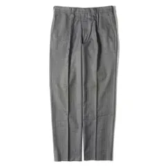 COMME des GARCONS コムデギャルソン パンツ サイズ:L ワンタック ストライプ ウール スラックス パンツ トラウザー HOMME DEUX グレー 日本製 ブランド デザイナーズ ボトムス ズボン