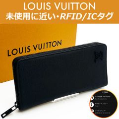 【極上美品】 ルイヴィトン LOUIS VUITTON アエログラム ジッピーウォレット・ヴェルティカル ノワール RFID M81743 ICタグ 送料無料 送料込み