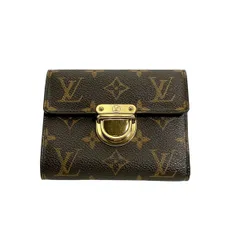 ルイヴィトン M58013 LVモノグラム カード用ポケット付財布 ポルトフォイユ・コアラ 三つ折り財布 LOUIS VUITTON ブラウン