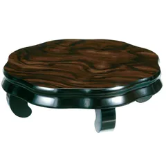 紀州塗り 花台 ひまわり 8号 黒檀調 和風 和室 おしゃれ 木目 インテリア 日本製