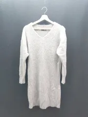 ◇ URBANRESEARCH アーバンリサーチ ウール混 Vネック 大人 ロング丈 ワンピース サイズF グレー レディース E  【1308160008683】のサムネイル