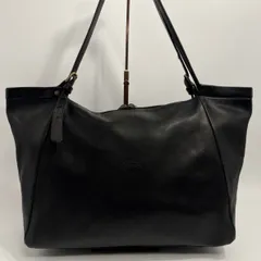 質感最高✨IL BISONTE✨ レザーショルダー 黒 本革 上品　ビジネス　トート