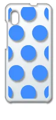 【新品未使用】Galaxy A20 SC-02M SCV46 ギャラクシー クリア ハードケース ドット柄 水玉 (ブルー) スマホケース カバー cl-sc02m-dotbig-02