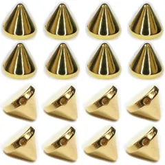 スタッズ パーツ 縫い付けタイプ【ゴールド】金 パンク 鋲 リメイク ハンドメイド レザークラフト 手芸 50個入り【1×1cm】 BK-003