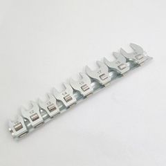 軽量薄型クローフットレンチ10～19mm☆8点セット☆ホルダー付き　　３/8