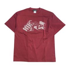【新品・未使用】re:create S/S T-SHIRTS (respot) BURGUNDY リクリエイト 半袖T-シャツ バーガンディ