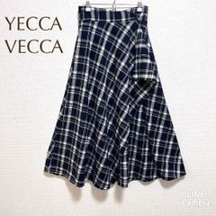 yecca vecca イェッカヴェッカ【FREE】 ロングスカート ラップ巻き　カジュアル チェック柄