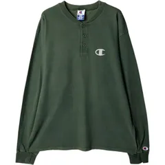 古着 90年代 チャンピオン Champion ヘンリーネック ロングTシャツ ロンT USA製 メンズL相当 ヴィンテージ/eaa529812