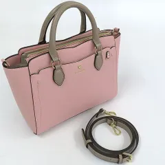 【中古】バッグ ピンク クリアポケット付きトートバッグ(推し事バッグ)