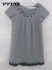 ◇ armoire caprice 装飾 ストーン 半袖 ミニ ワンピース サイズM グレー レディース 【中古】 【1002801350772】のサムネイル