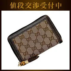 2024年最新】GUCCI グッチ GGキャンバス バンブー ラウンドファスナー