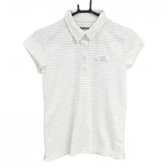 ★値下げ★【超美品】アドミラル 半袖ポロシャツ 白×ベージュ ロゴ総柄  レディース M ゴルフウェア 2023年モデル Admiral