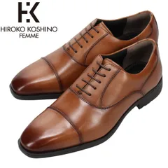 ヒロココシノ HIROKO KOSHINOメンズ  レザー ビジネスシューズ HR1103 ストレートチップ 内羽式 軽量 本革 1103 HOMME 紐靴 ブラック フォーマル マドラスのサムネイル