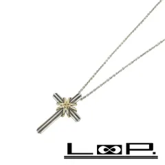 ■美品■　ティファニー シグネチャー クロス ネックレス アクセサリー コンビ シルバー ゴールド 750 SV925 【289286】8