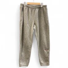 POLO SPORTS RALPH LAUREN ポロスポーツ ポロスポ ラルフローレン 90sフリースパンツ C-124 ナイガイ製 ゴムウエスト ドローコード付 裾ジップ ライトグレー 灰色 size L メンズ 冬 ゴーゴー古着マルイ草加店1599Y