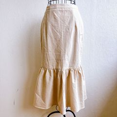 シールームリン Sea Room Iynn マーメイドスカート ロングスカートフレア Aライン サイドスリット 無地 上品 ベージュ 個性的