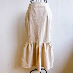 美品✨ シールームリン Sea Room Iynn マーメイドスカート ロングスカートフレア Aライン サイドスリット 無地 上品 ベージュ 個性的