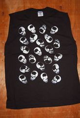 ZERZEES ジャージーズ ノースリーブ Tシャツ SKULL スカル プリント BLACK タンクトップ