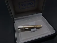 ■美品■ KENZO ケンゾー タイピン タイクリップ 紳士 ビジネス メンズ シルバー系×グレージュ系 DY0120のサムネイル