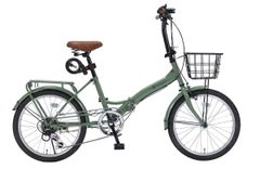 ブリヂストン 折りたたみ自転車 6段変速 カゴ付 直接渡し限定 - メルカリ