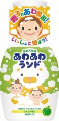 K037	白元アース あわ入浴剤 あわあわランド りんごの香り 300mL　お風呂　入浴　子供,大人が対象　ママやパパの強い味方　お風呂嫌いの子供にも　お風呂　バス　入浴剤　アワアワ　泡入浴液	　子どものご褒美にも　4901559226575