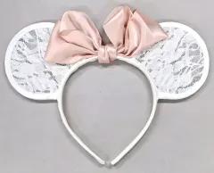 【中古】アクセサリー(非金属)(キャラクター) ミニーマウス レースカチューシャ(ホワイト) 「ディズニー」 東京ディズニーランド限定