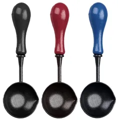 【迅速発送】シーリングワックス スプーン 3個セット シーリングワックス溶解ツール シーリングスタンプ用 レトロな スシールスタンプ封筒 DIY (黒+赤+青)