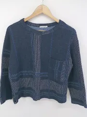 ◇ ZARA trafaluc ザラ 胸ポケット 長袖 カットソー プルオーバー サイズEUR M USA M MEX 28 ネイビー系 レディース P  【1304250005822】