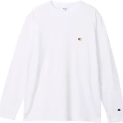 [チャンピオン] ロングTシャツ 長袖 丸首 綿100% 刺繍 ワンポイントロゴ ロングスリーブTシャツ ベーシック C8-X408 レディース　メンズ　ユニセックス　S M L XL 人気