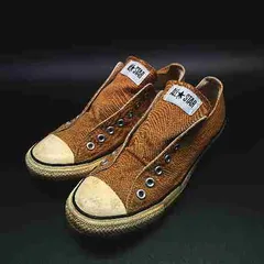 ◇ ◎ CONVERSE コンバース 紐なし スリッポン サイズ27.5 キャメル メンズ E  【1212020010832】