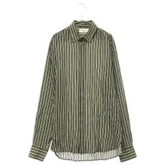 SAINT LAURENT PARIS (サンローランパリ) ストライプ ドット レーヨン 長袖 シャツ ベージュ 564172のサムネイル