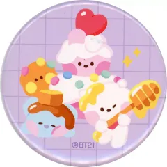 【中古】バッジ・ピンズ KOYA(アールエム)＆RJ(ジン)＆SHOOKY(シュガ)＆COOKY(ジョングク) 缶バッジ 「BT21 minini ハピネス缶バッジ Sweetie」