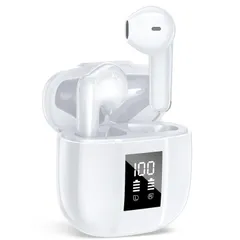 【特価セール】Type‐C 急速充電 マイク付き 軽量 イヤフォン 通話 小型 40時間再生 ぶるーとぅーすイヤホン 自動ペアリング 重低音 LEDディスプレイ表示 Hi-Fi音質 片耳/両耳 ブルートゥース 左右分離型 ワイヤレスイヤホン iPhone/An