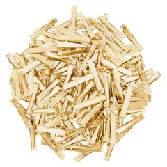 【在庫処分】クリップ 土台 金具 ヘアクリップ パーツ 髪留め ヘアピン DIY 50個入り ハンドメイド ヘアアクセサリー デコ素材 大人 サムコス 業務用 手芸用品 (ゴールド約3.16cm)