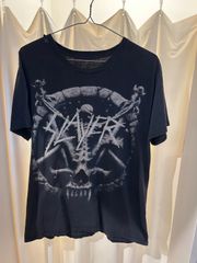 SLAYER  スレイヤー Divine Intervention Tシャツ バンドT プリントT ブラック フェードブラック A-438