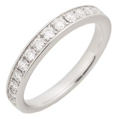 ラザール ダイヤモンド LAZARE DIAMOND ハーフエタニティ ダイヤモンド/0.30ct リング 7号 Pt950 仕上済